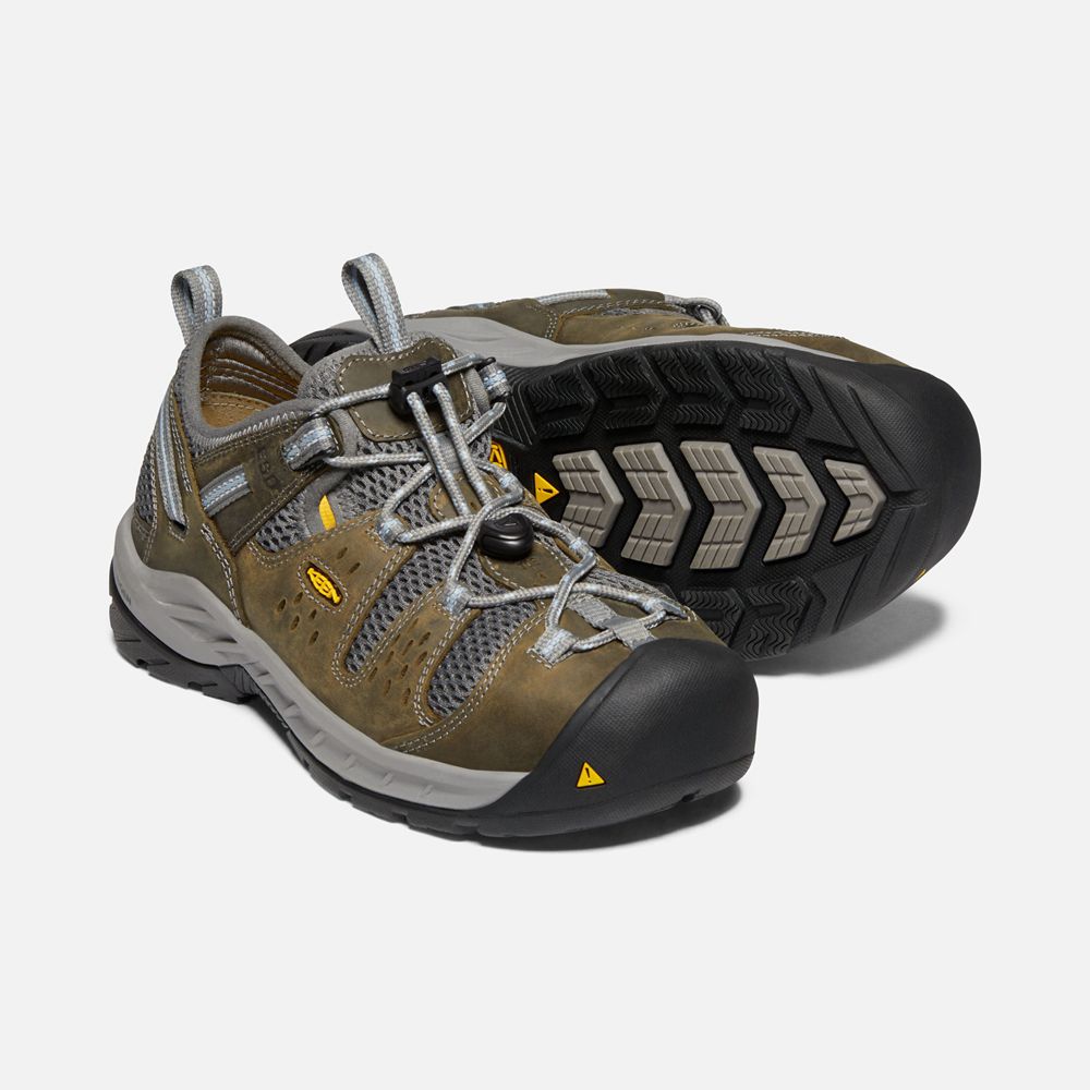 Zapatos de Trabajo Keen Mexico Negros Marrom - Mujer Atlanta Cool Ii Esd (Steel Toe) - GB3780426